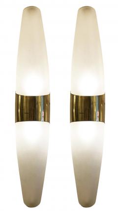 Fontana Arte Pair of Large Fontana Arte Wall Lights Marked - 695646