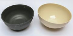 Forever Bowl in Blanc White and Noir Black by Style Union Home - 2390295