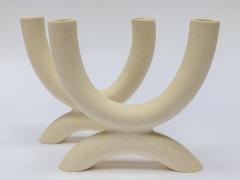 Forevermore Harmony Duel Candle Holders in Blanc White Birch Tan - 2390451
