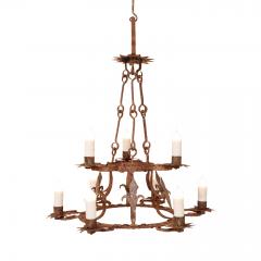 Forged Iron Two Tier Chandelier - 1447423