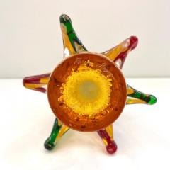 Formia Italian Vintage Red Green Amber Murano Glass Christmas Tree Sculpture - 2899418