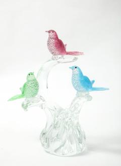 Formia Murano 1970s Formia Murano Glass Birds Sculpture - 2176393