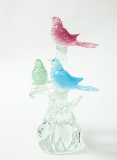 Formia Murano 1970s Formia Murano Glass Birds Sculpture - 2176395