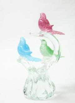 Formia Murano 1970s Formia Murano Glass Birds Sculpture - 2176396