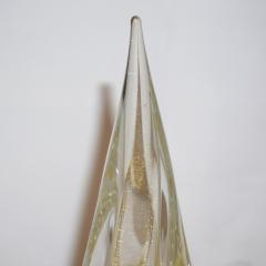 Formia Murano Formia Italian Vintage 24 Karat Gold Dust Murano Glass Christmas Tree Sculpture - 1216933