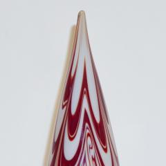 Formia Murano Formia Italian Vintage Murano Glass White and Red Christmas Tree 1980s - 1216923