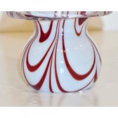 Formia Murano Formia Italian Vintage Murano Glass White and Red Christmas Tree 1980s - 1216925