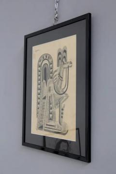 Fortunato Depero Depero Fortunato Painting Title Horse and Stained Glass Archive Certificate - 3676322