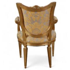 Fortuny Italian Neoclassical Style Giltwood Armchair - 4406728