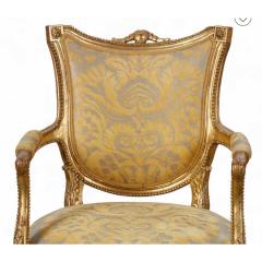 Fortuny Italian Neoclassical Style Giltwood Armchair - 4406730