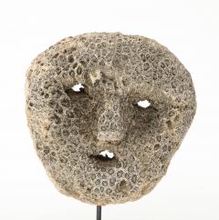 Fossilized Coral Animist Mask by the Atomi People of Timor - 3365315