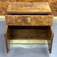 Founders Mid Century Modern Nightstand End Table Burlwood USA 1970s - 3547330