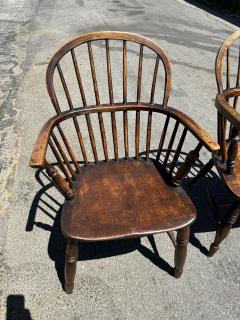 Four 4 19th Century English Windsor Chairs - 3800840