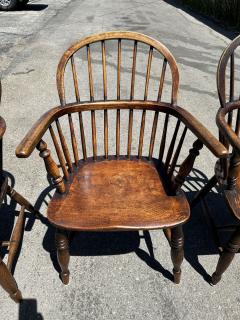 Four 4 19th Century English Windsor Chairs - 3800841