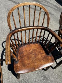 Four 4 19th Century English Windsor Chairs - 3800845