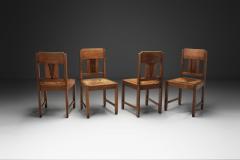 Four Amsterdamse School Dining Chairs The Netherlands Mid 20th Century - 4555904