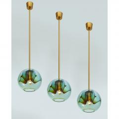 Four Blown Murano Glass Pendants ITALY 1970s - 2207335