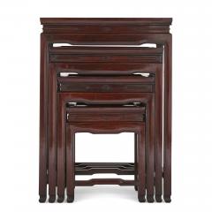 Four Chinese rosewood nested tables - 1611110