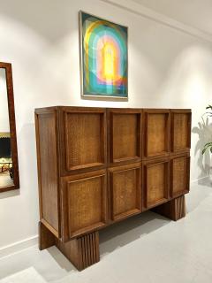 Four Door Tiger Oak Cabinet - 4465891