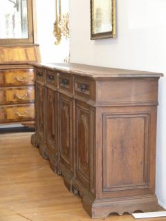 Four Door Tuscan Walnut Credenza - 577530