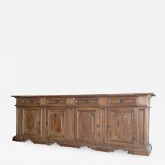 Four Door Tuscan Walnut Credenza - 578362