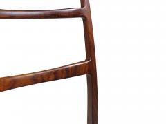 Four Elegant Danish High back Dining Chairs of Brazilian Rosewood - 4251973