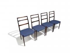 Four Elegant Danish High back Dining Chairs of Brazilian Rosewood - 4251978