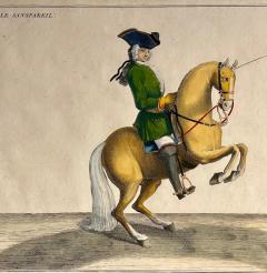 Four Engravings of Horse Riders L Aimable Le Joli Le Sanspareil Le Poupon - 2490974