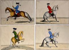 Four Engravings of Horse Riders L Aimable Le Joli Le Sanspareil Le Poupon - 2492320