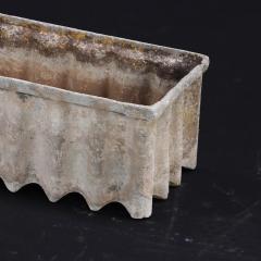 Four French modernist fibro cement rectangular planters C 1975  - 4224072