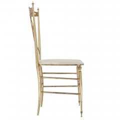 Four Italian Chiavari brass and velvet chairs - 1433164