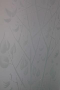 Four Panel Etched Glass Screen - 807142