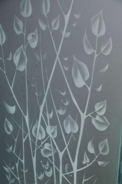 Four Panel Etched Glass Screen - 807144