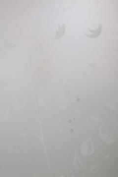 Four Panel Etched Glass Screen - 807146