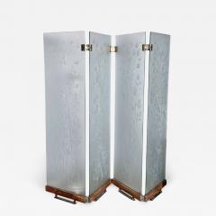 Four Panel Etched Glass Screen - 808783