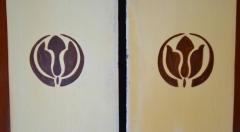 Four Panel Folding Screen Custom Studio Trompe Loeil 1960s - 572461