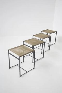 Four Scandinavian Vintage Stools in Iron - 3646705