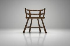 Four Sculptural Oak Dining Chairs Scandinavia First half of the 20th Century - 4556002