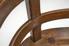 Four Sculptural Oak Dining Chairs Scandinavia First half of the 20th Century - 4556005
