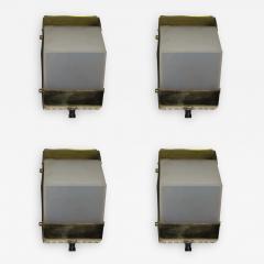 Four Swedish Mid Century Modern Marine Wall Sconces in Brass - 1845784