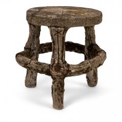 Four Vintage Faux Bois Stools - 1501087