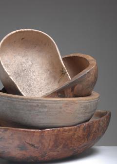 Four Wooden Folk Art Bowls from Sweden 19th Century - 945406
