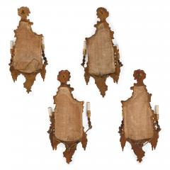 Four antique French girandoles in the Rococo style - 3403176