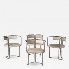 Four dining room armchairs Italy 1970 - 1848330