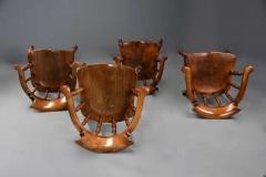 Four mid 19th century smokers bow Windsor or Captain s chairs - 4757060