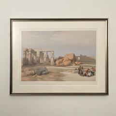 Fragments of the Great Colossi at the Memnonium Lithograph by David Roberts  - 2309381