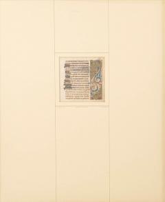 Framed 15th Century Illuminated Book of Hours Manuscript - 4099942
