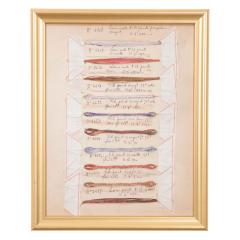 Framed 19th Century French Fiber Samples - 1367306