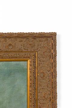Framed American Victorian Style Canvas Print of an Oil Portrait Depicting a Lady - 4654097