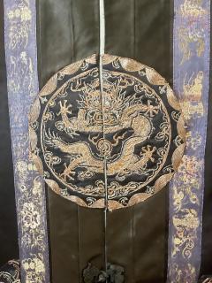 Framed Antique Chinese Silk Robe with Dragon Design - 2787108